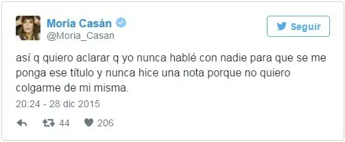 Moria:"Con las esposas no me podía auto satisfacer"