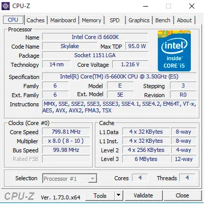 i5 6600K