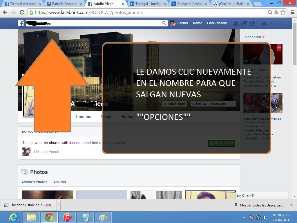 STALKER para Facebook Tomo 1