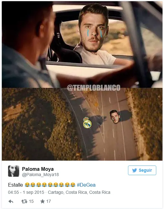 Mejores memes De Gea y Real Madrid
