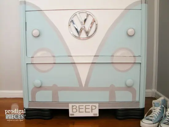 Converti un viejo mueble en una Kombi Volkswagen