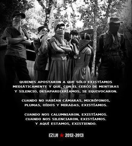 [EZLN] Palabras del EZLN en el 22 aniversario del inicio