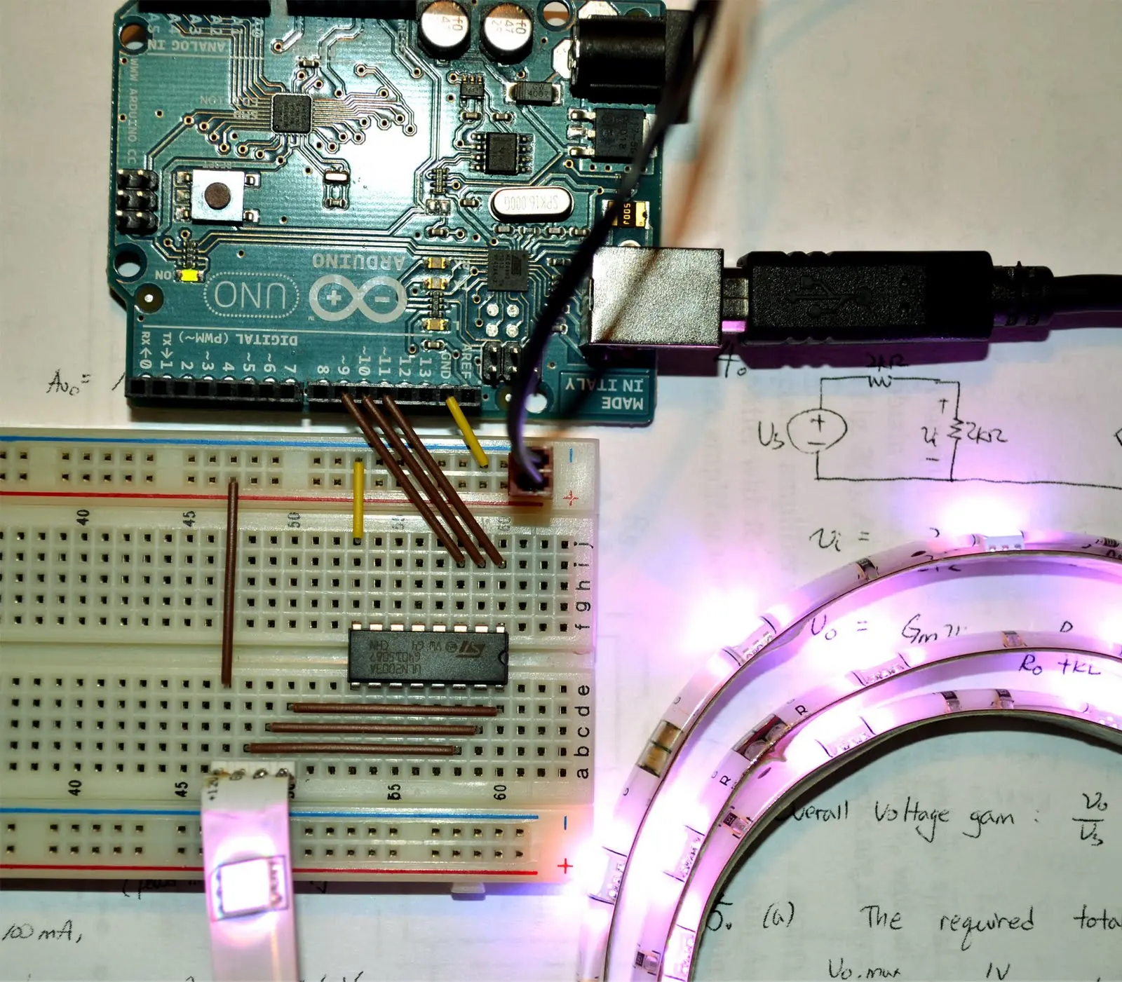 Proyecto Copado - Tira de Leds + Celular + Arduino