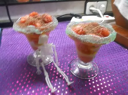 Sandia con cava y naranjada