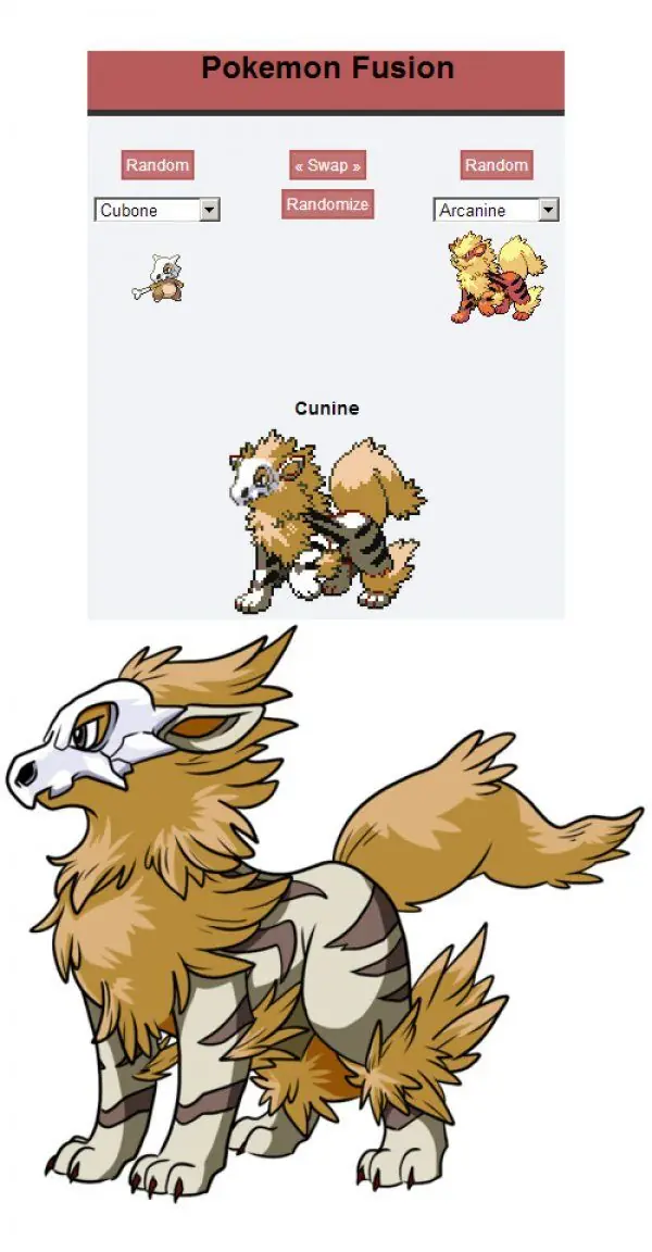 Increíbles Fusiones Pokémon