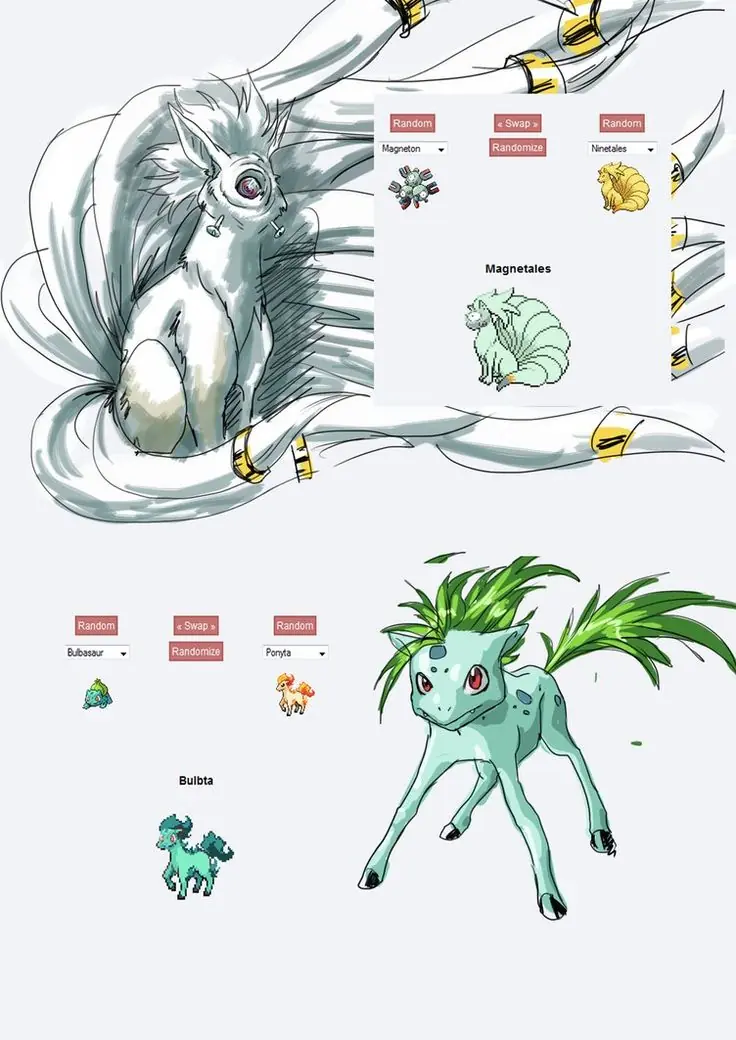 Increíbles Fusiones Pokémon