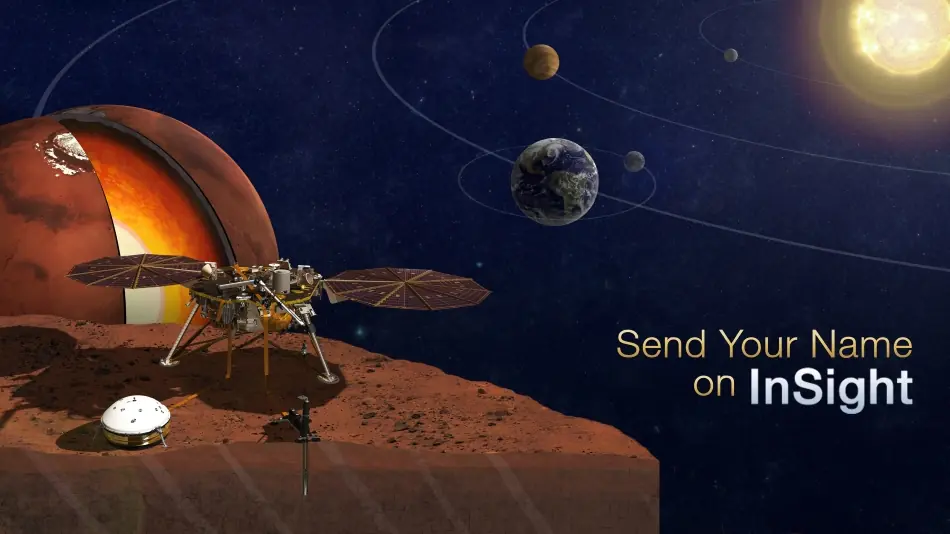 Envía tu nombre a bordo de la sonda InSight