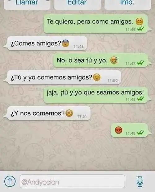 Conversaciones chistosas de whatsapp