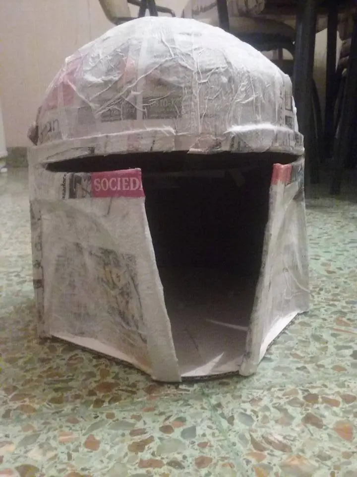Me hice el casco de Boba Fett