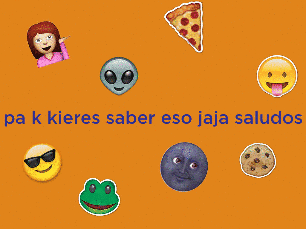 Pa k kieres saber eso jaja saludos. [¿El fin de picardía?]