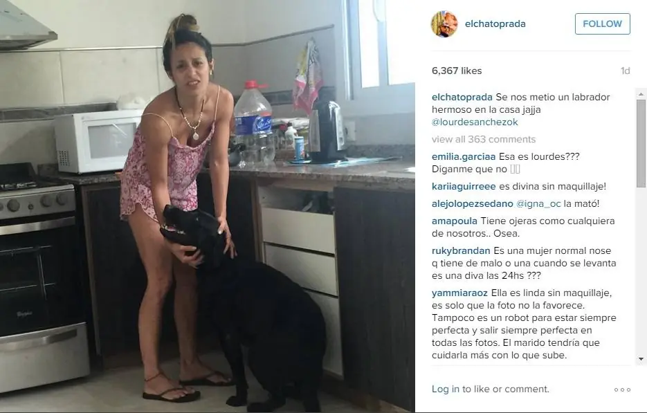 Lourdes Sánchez no quiere que veas esta foto