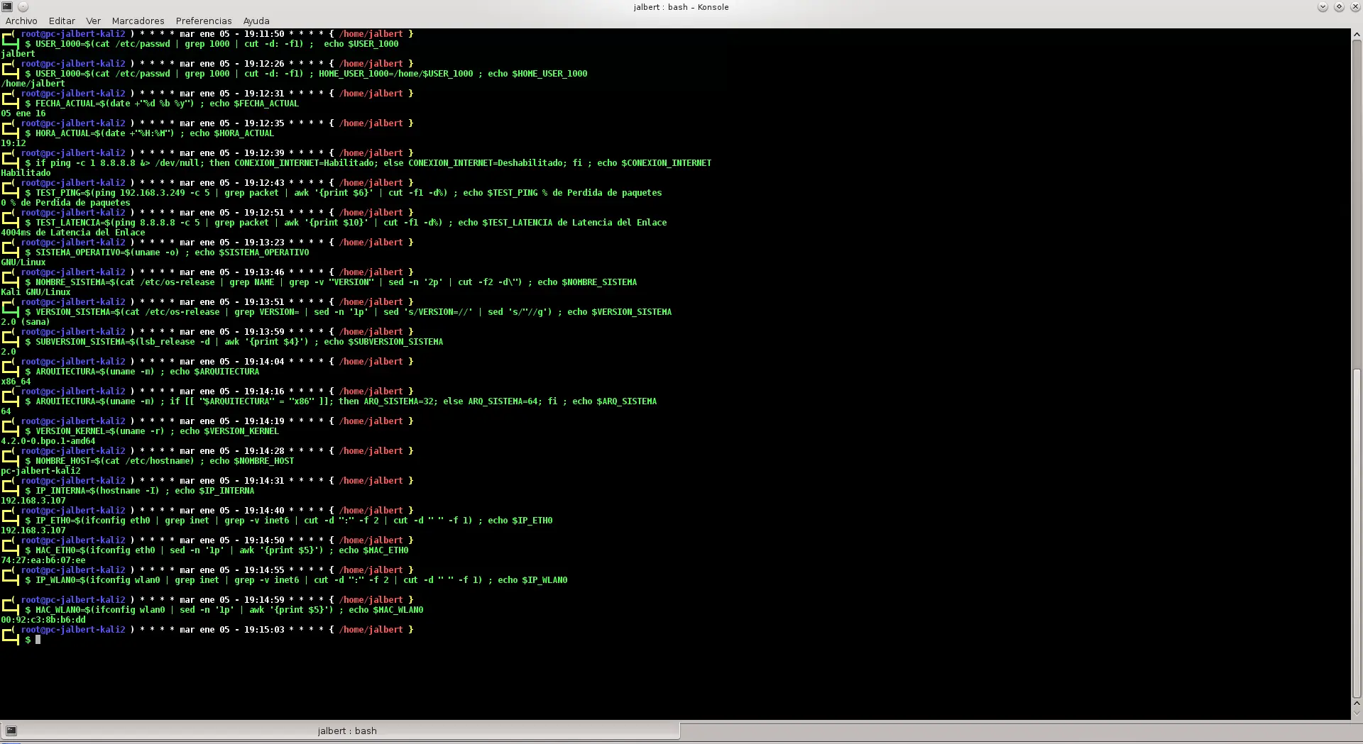 Extraer parámetros desde Terminal aplicando Shell Scripting