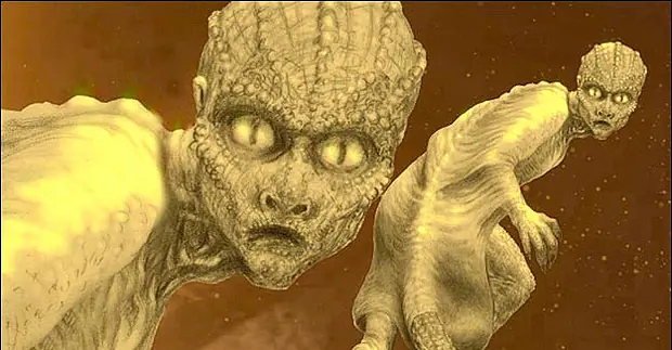 Los Misteriosos Humanoides voladores de Okinawa