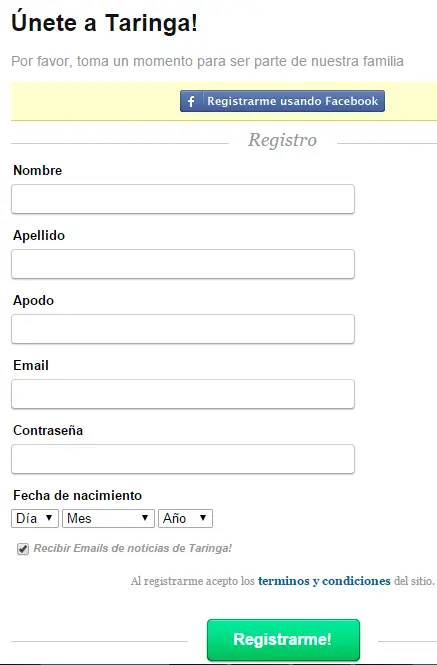 comienzos taringa