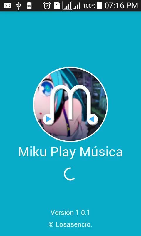 Hice mi reproductor de música de Miku Hatsune (APK Android)