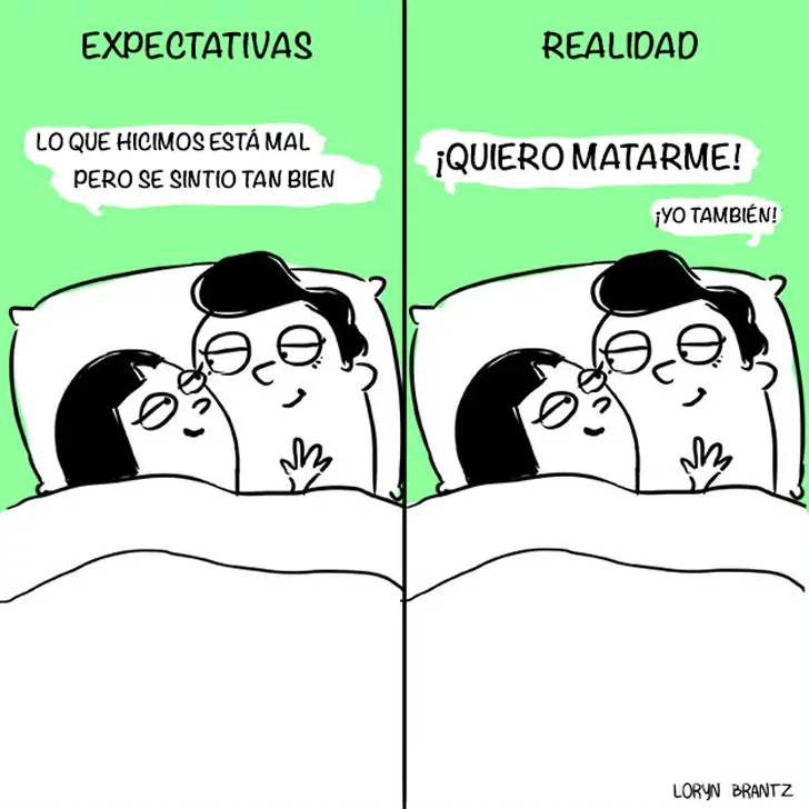 Expectativa vs Realidad en momento de la intimidad