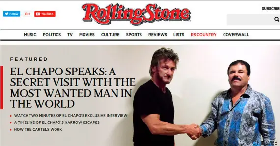 Sean Penn fue clave para dar con "El Chapo" Guzman