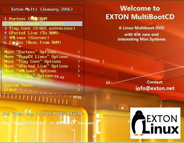 EXTON Linux MultiBootCD