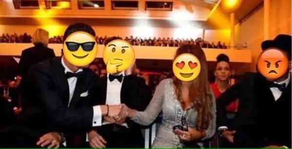 El saludo entre CR7 El saludo entre CR7