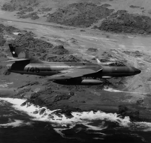 El Hawker Hunter  De La Fach