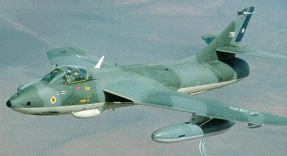 El Hawker Hunter De La Fach