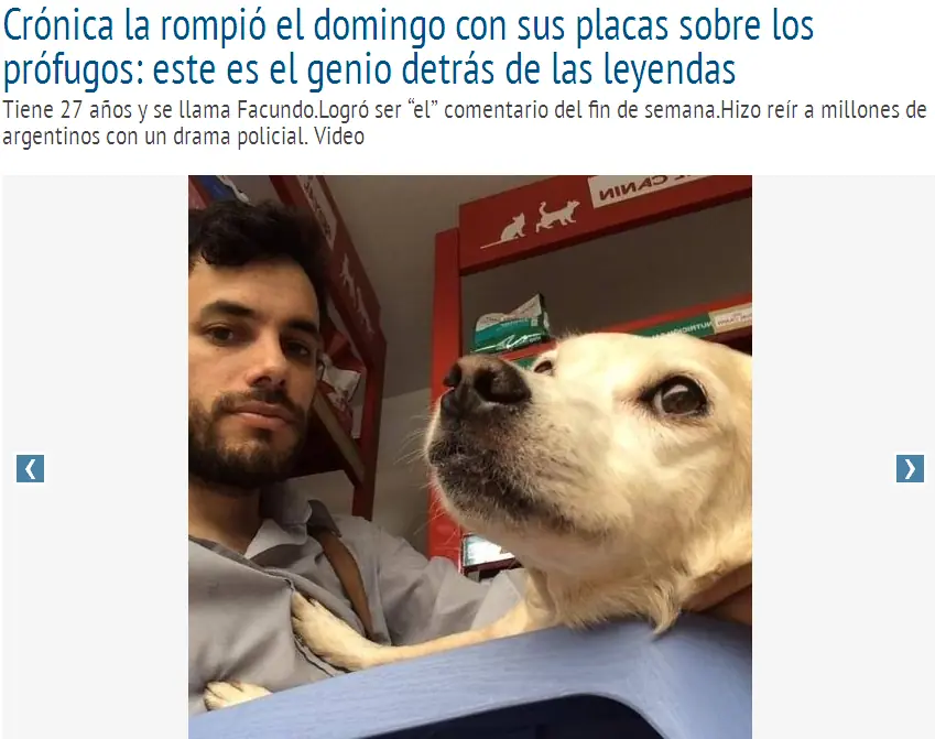 Y si hacemos TOP al plaquero de cronica?