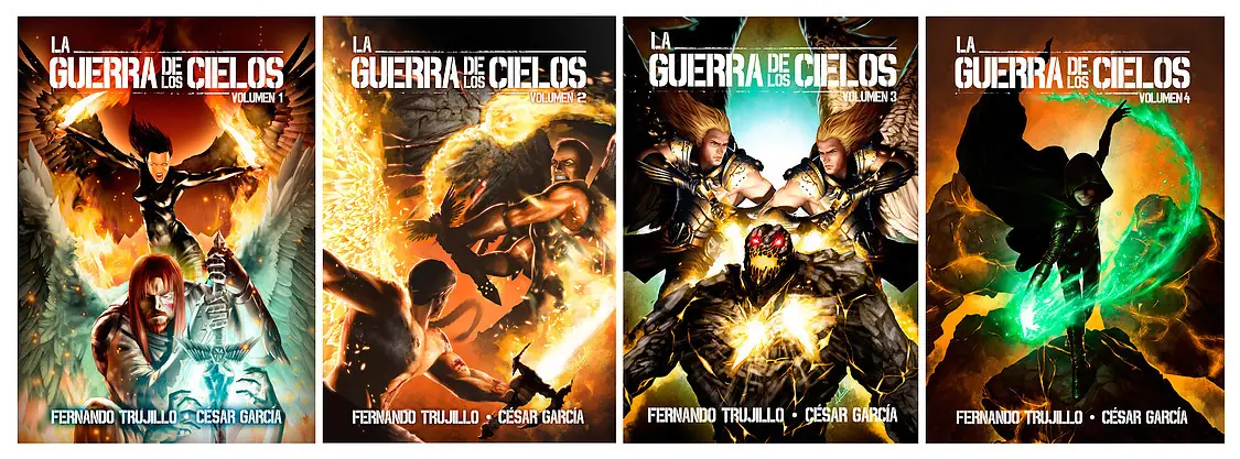 Saga La Guerra de los Cielos (4 libros)
