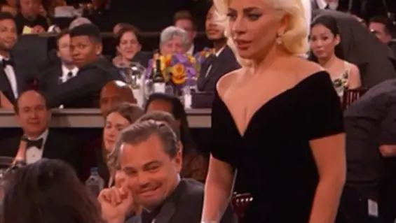 DiCaprio le palpo la maija a Lady Gaga, mirá su reacción