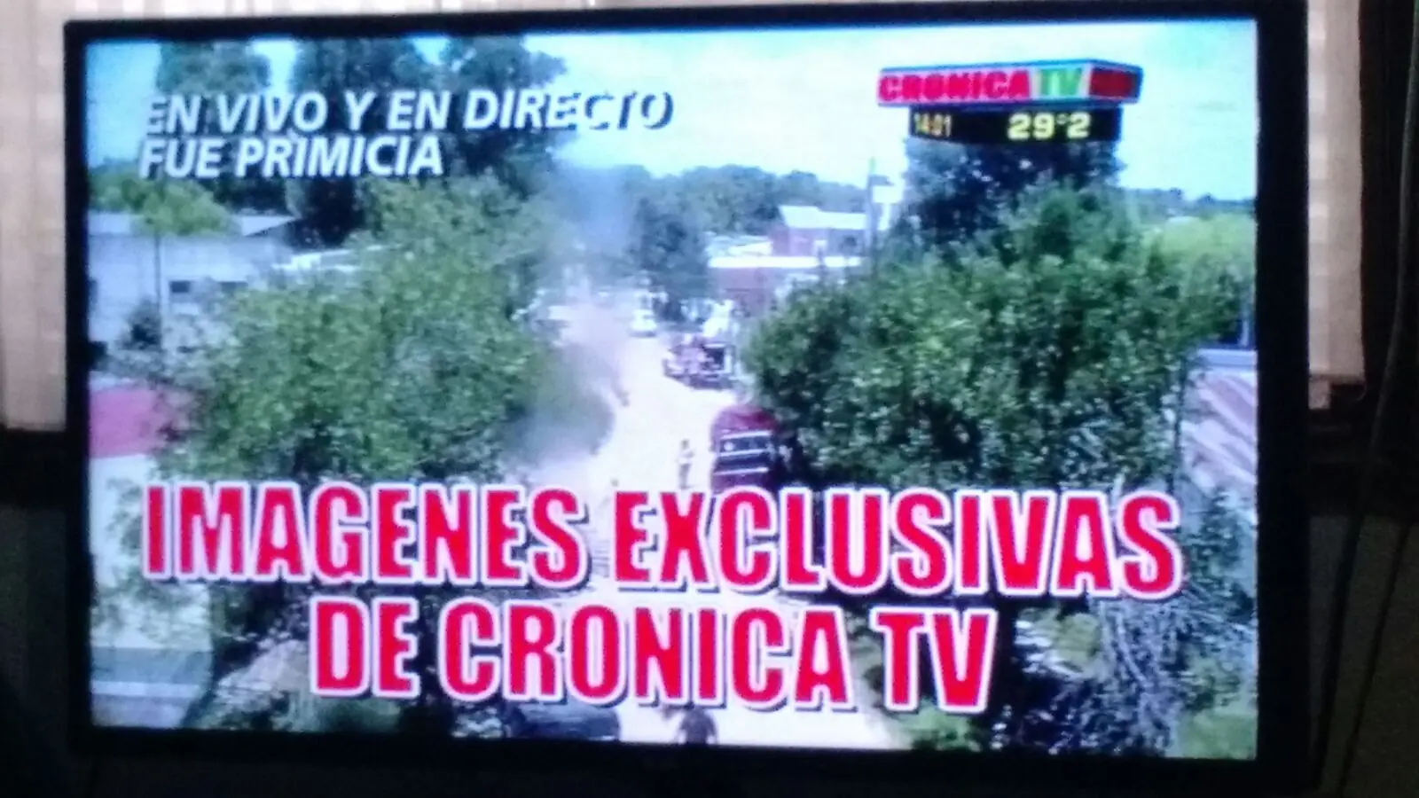 Un buen domingo con las placas de Cronica TV