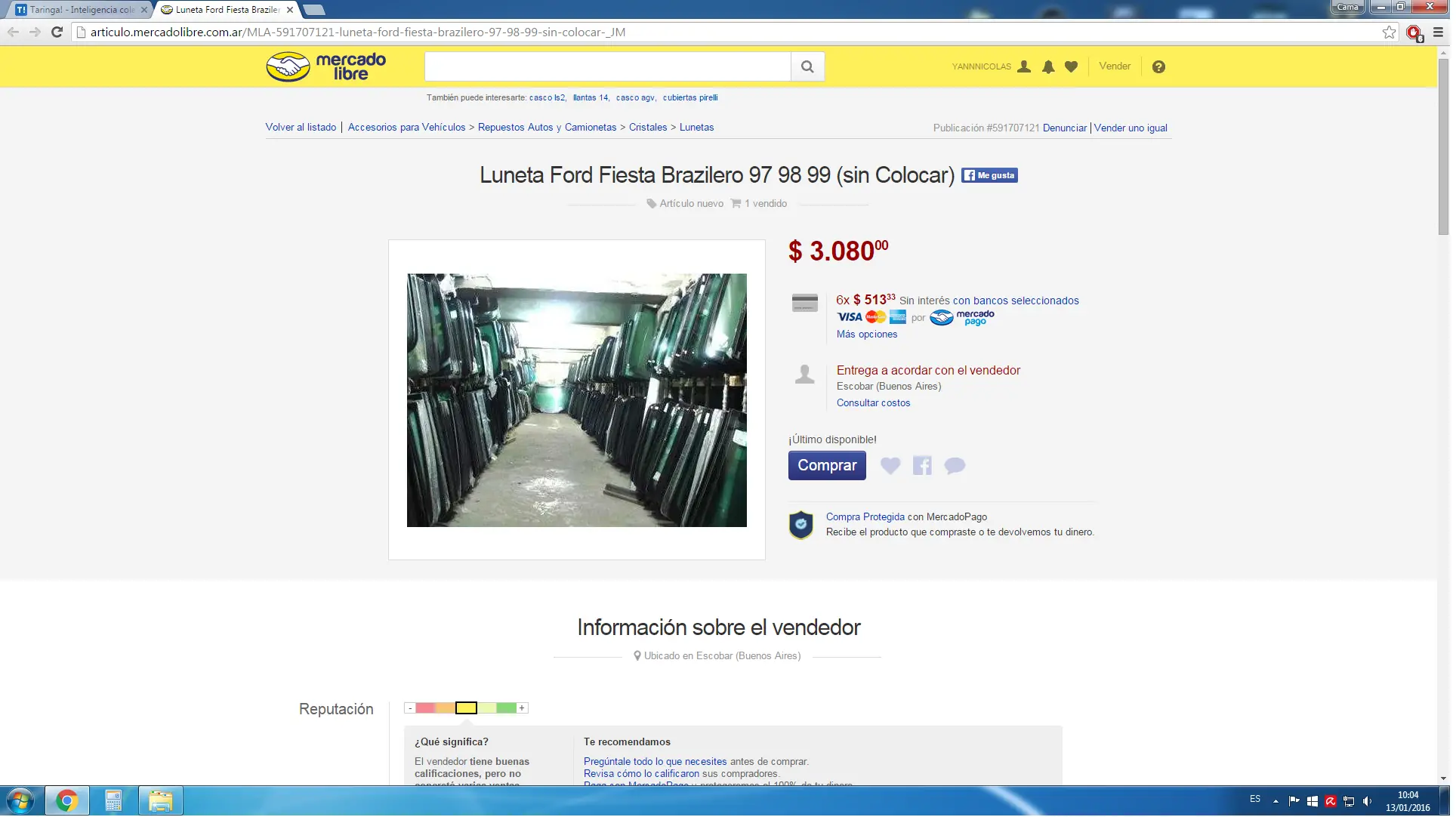 Costaba $3000 y me lo hice por $180