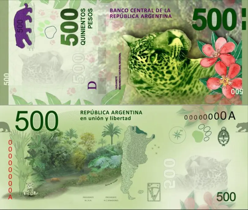 papel moneda argentina