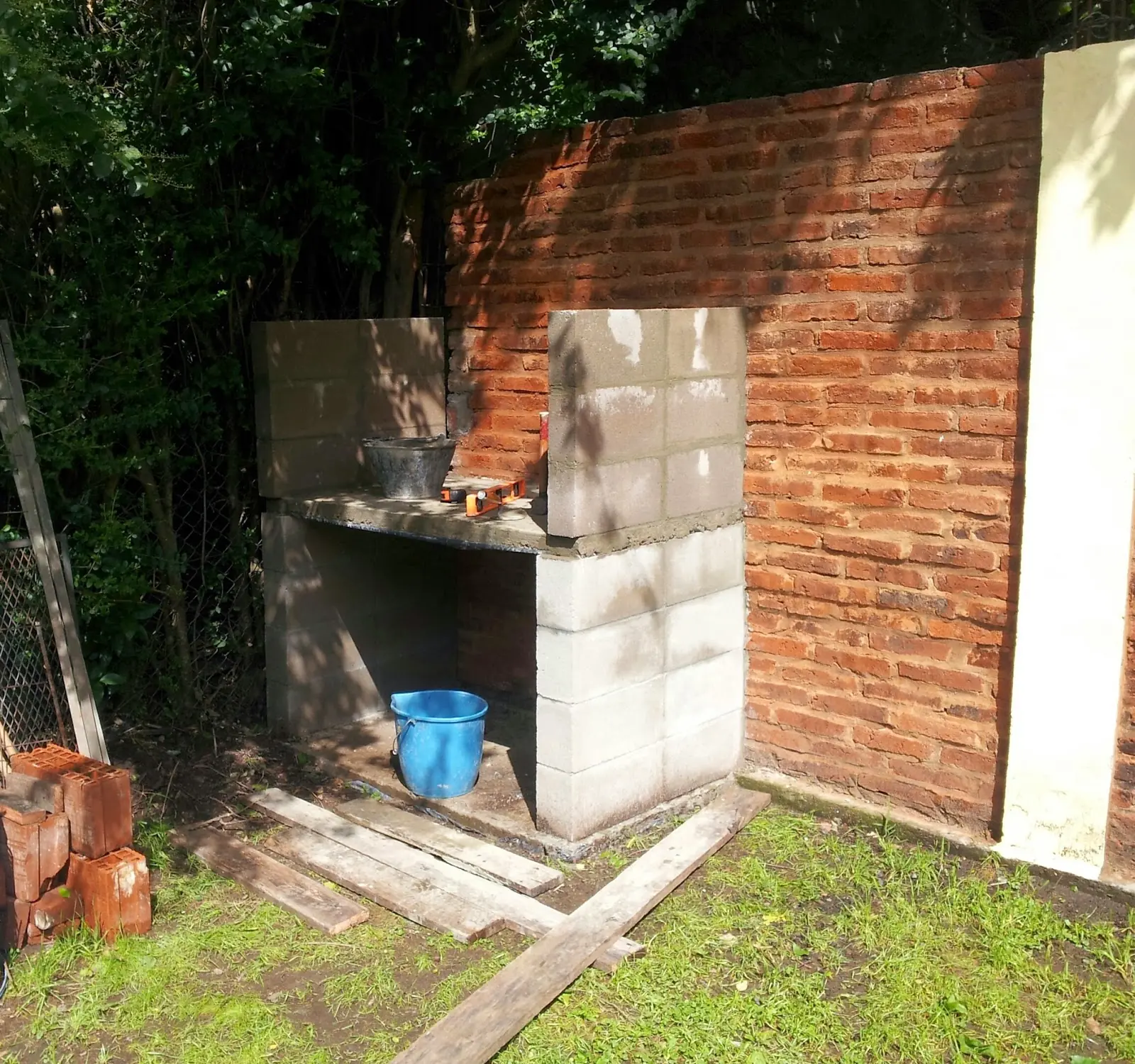 hacer parrilla de material