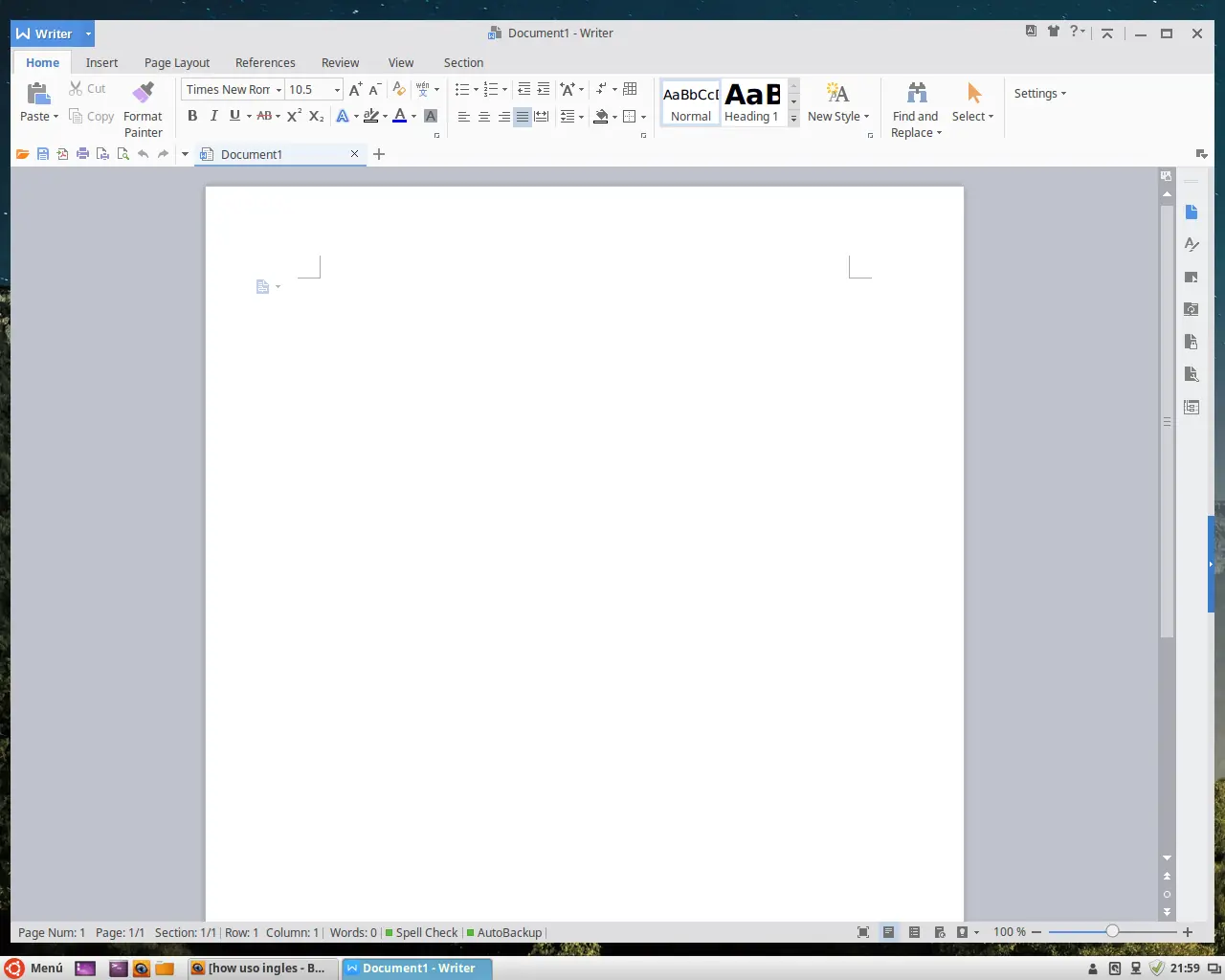 WPS Office 2016 para Linux - Alfa 20