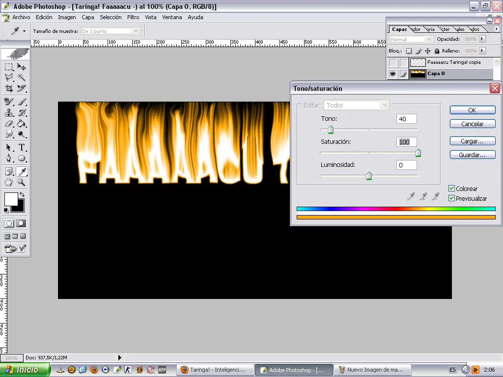 Tutorial Photoshop [Texto efecto Fuego]