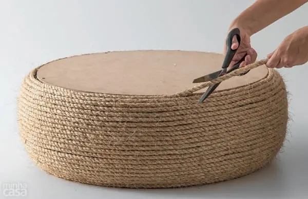 Como hacer un puff/pouf con un neumatico