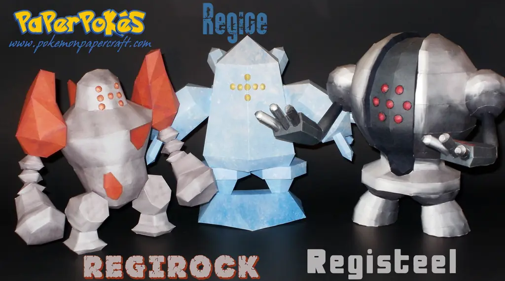 los pokemon legendarios en papel, hazlos tu mismo