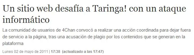 Taringa vs 4chan