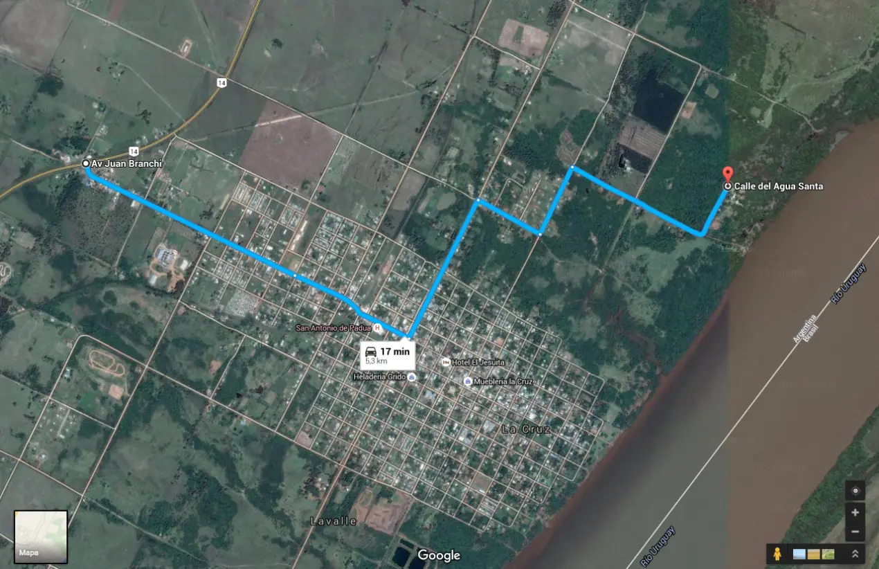 como llegar al agua santa
