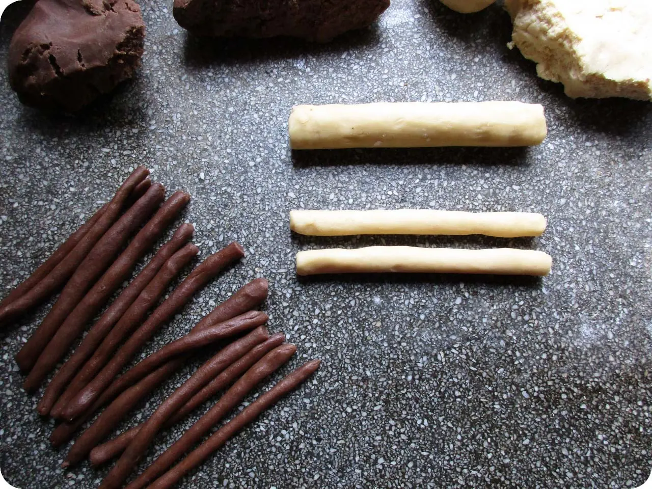 [Foto-Receta] Hice galletitas bicolor y te lo muestro.