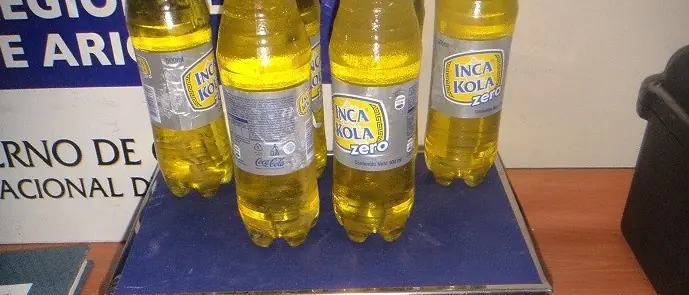cocaína oculta en Inca Kola