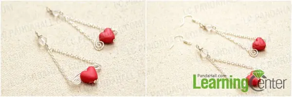 DIY pendientes de corazón para el San Valentín