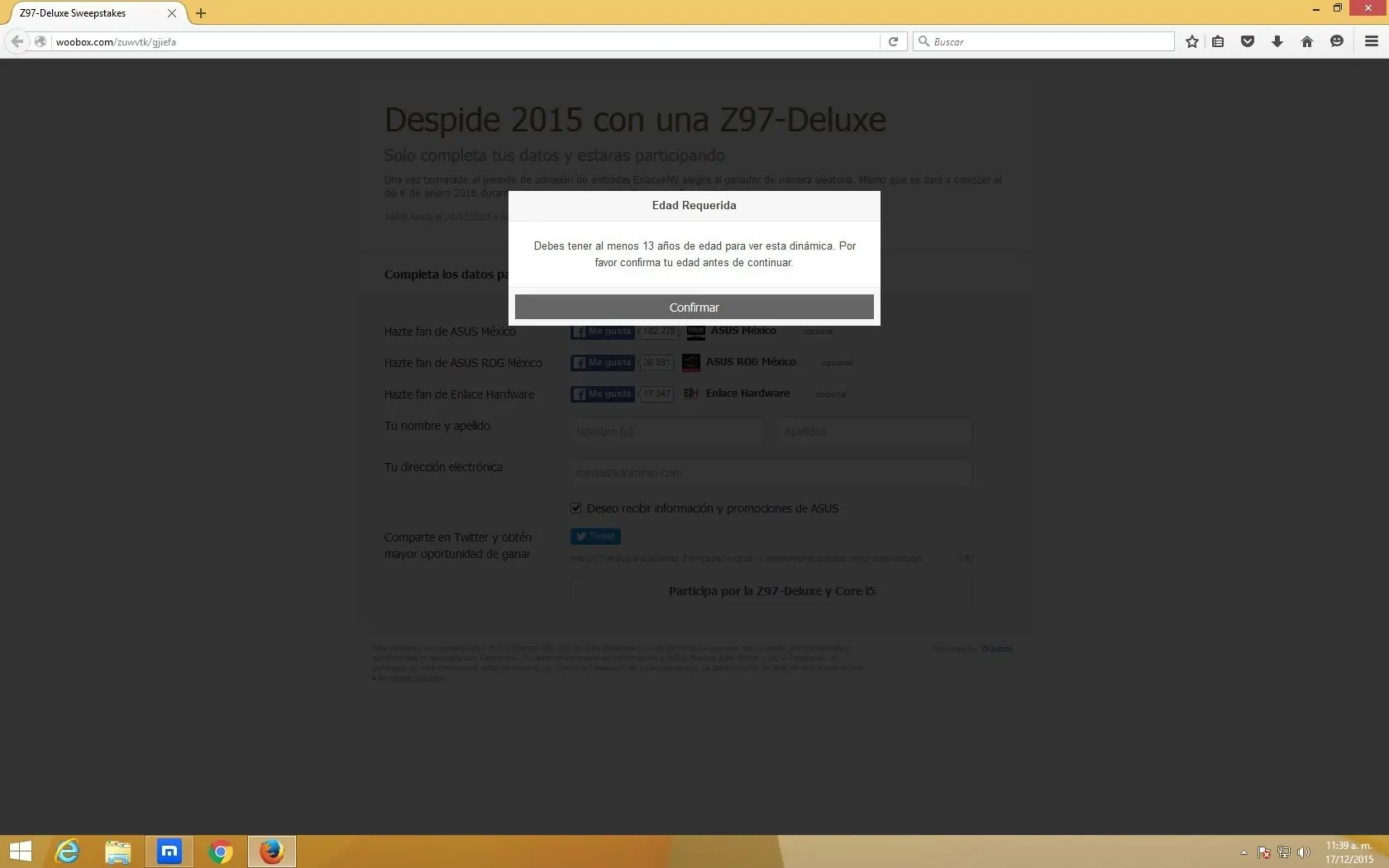 Te Puedes ganar una tarjeta madre de asus Z97