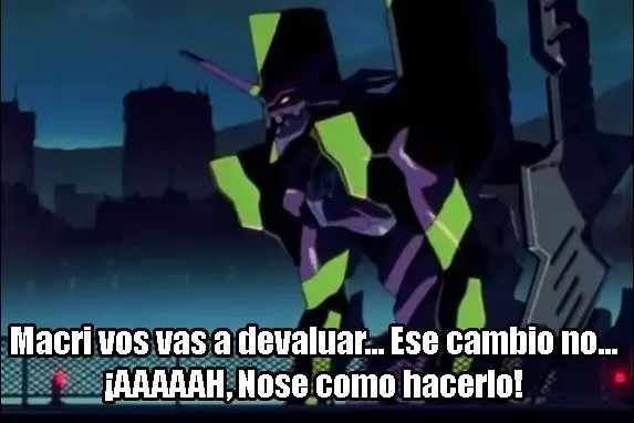 Neon Genesis Taringuelion. Scioli vs Macri.