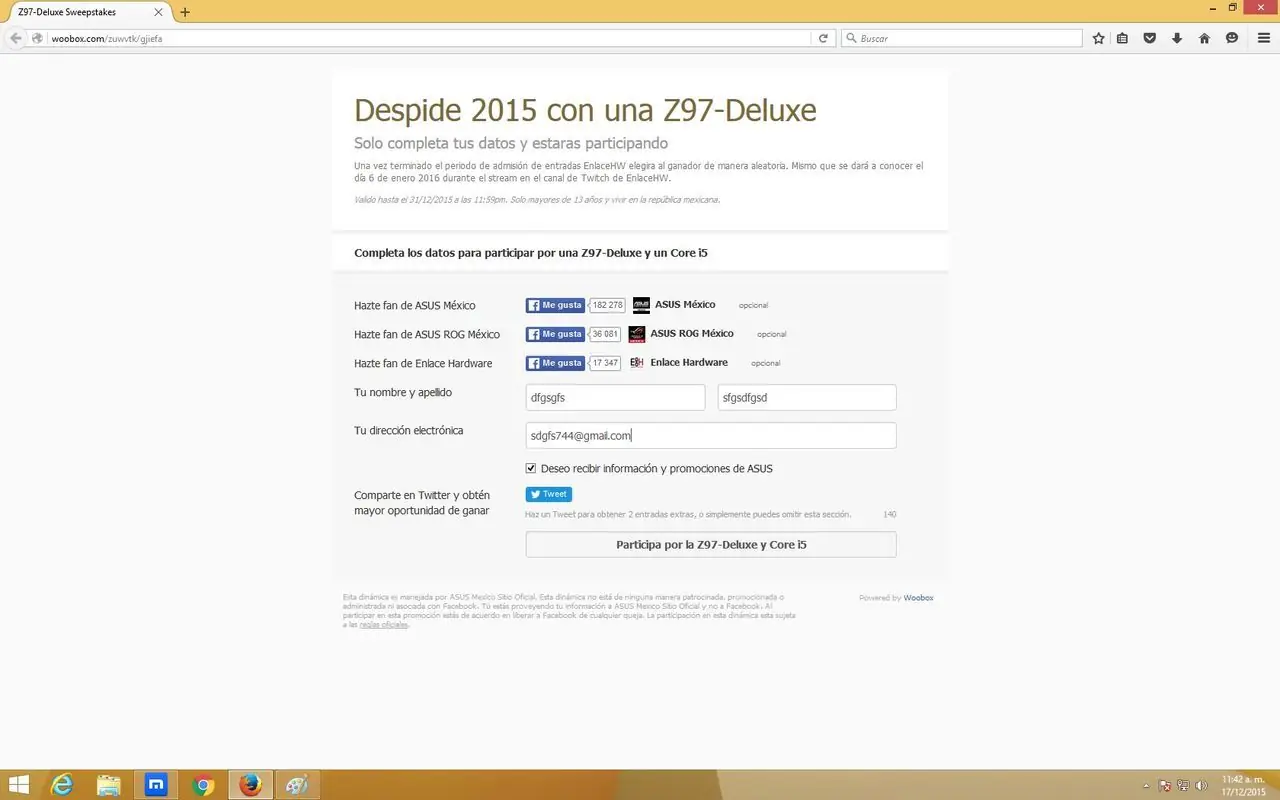 sorteo