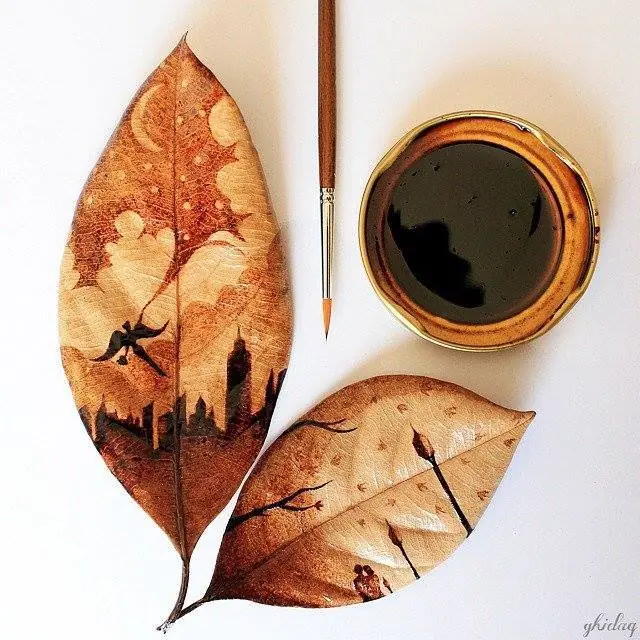 Pequeñas Obras De Arte Creadas Con Café por Ghidaq al-Niza Pequeñas Obras De Arte Creadas Con Café por Ghidaq al-Niza