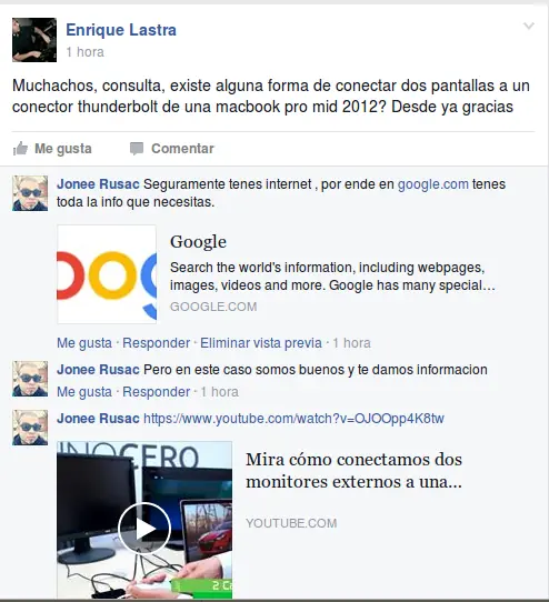 Discutir con un Lince por Facebook , ¿Vos que opinas?