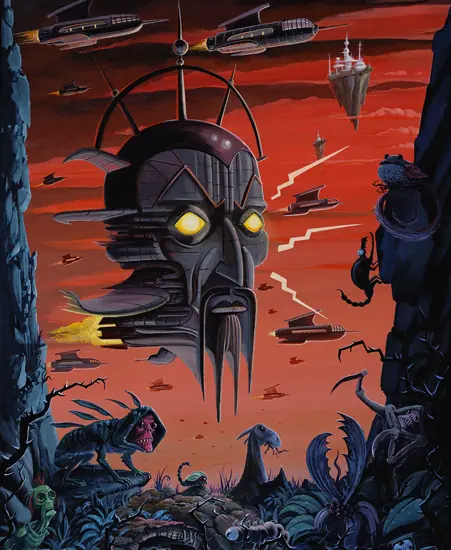 Joe Vaux el arte de los ambientes extraños y criaturas