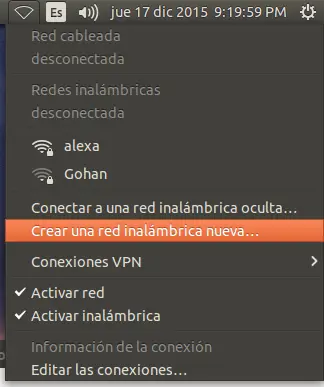 Como compartir internet con tu movil en ubuntu
