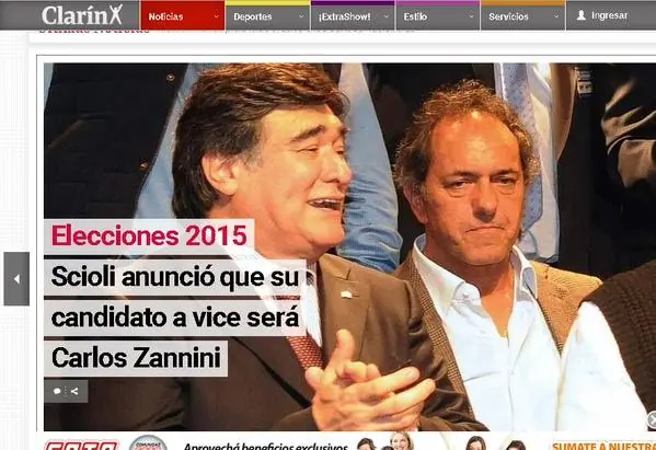 Scioli, furioso con Kicillof