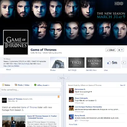 Una cancion de fuego y hielo